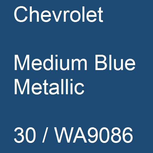 Chevrolet, Medium Blue Metallic, 30 / WA9086.